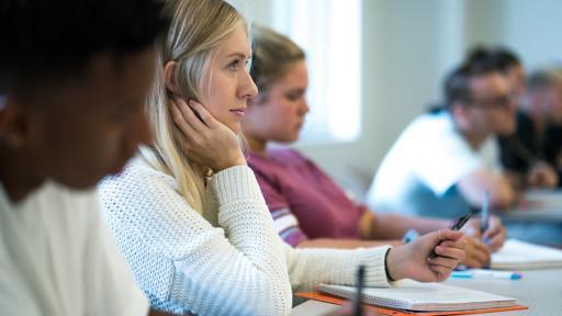 Students in class